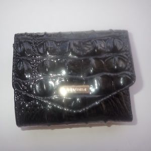 Brahmin Black Tri-Fold Wallet
